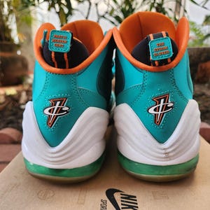 Nike Air Max Penny V Miami Dolphins Naranja Verde Blanco 537331-300 Talla 11 para hombre imagen 3