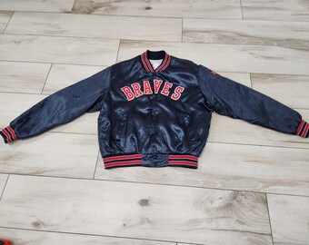 MLB (apex One) - Atlanta Braves Spell-out Windbreaker 1990s X
