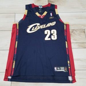 Men&#39;s Reebok Cleveland Cavs Cavaliers Lebron James NBA Basketball jersey