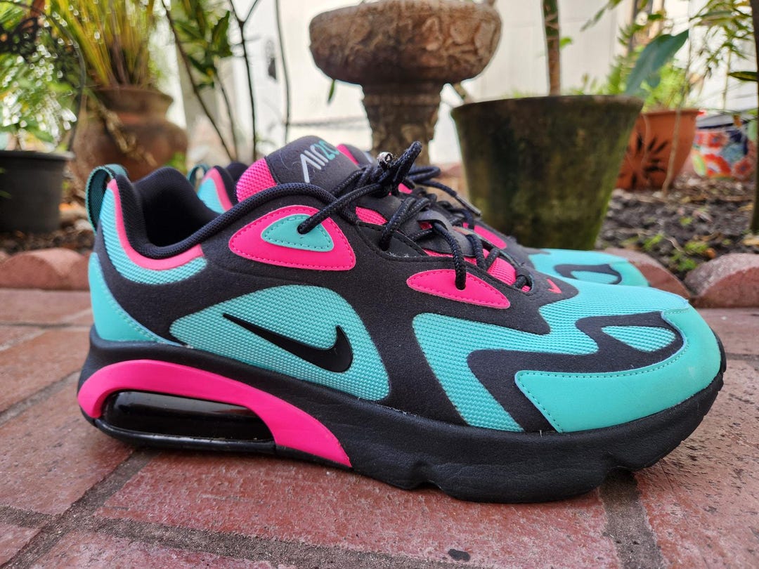 nike air max 200 blue and pink