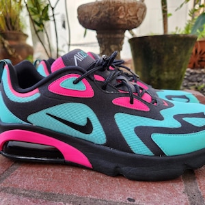 nike air max 200 pink and turquoise