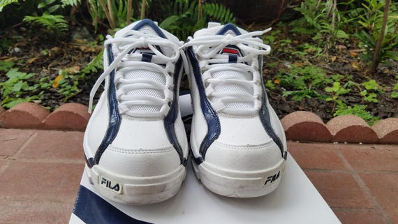 Mens Fila Grant Hill 2 GH2 Low Basketball Sneakers White Navy - Etsy