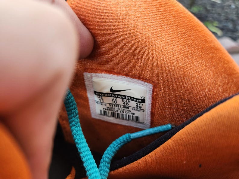 Nike Air Max Penny V Miami Dolphins Naranja Verde Blanco 537331-300 Talla 11 para hombre imagen 6