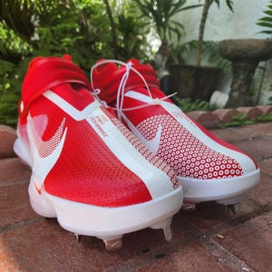 jordan football cleats red