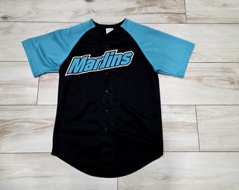 Vintage Florida marlins Miami jersey throwback size Medium majestic MLB baseball