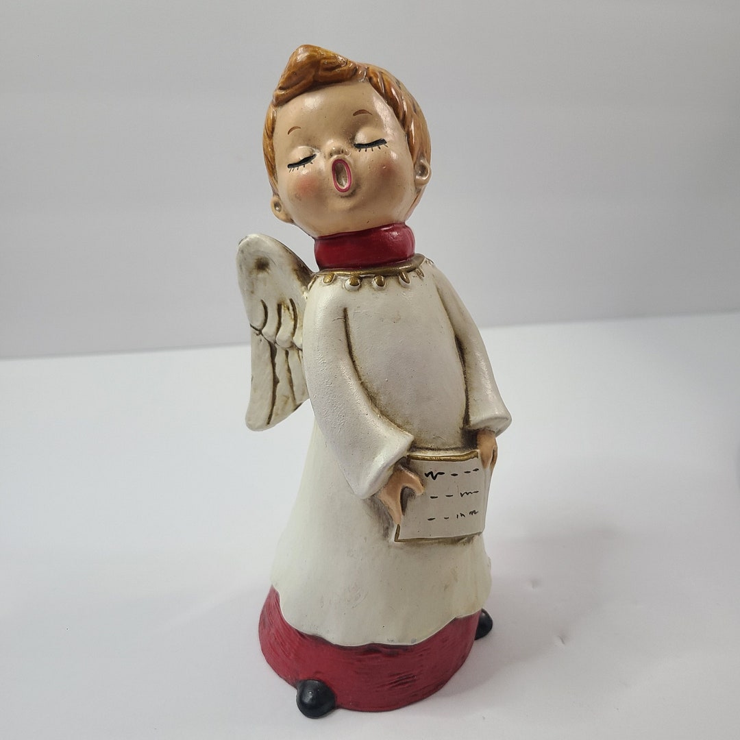 Vintage Ceramic Choir Boy Angel Mid Century Japan Etsy