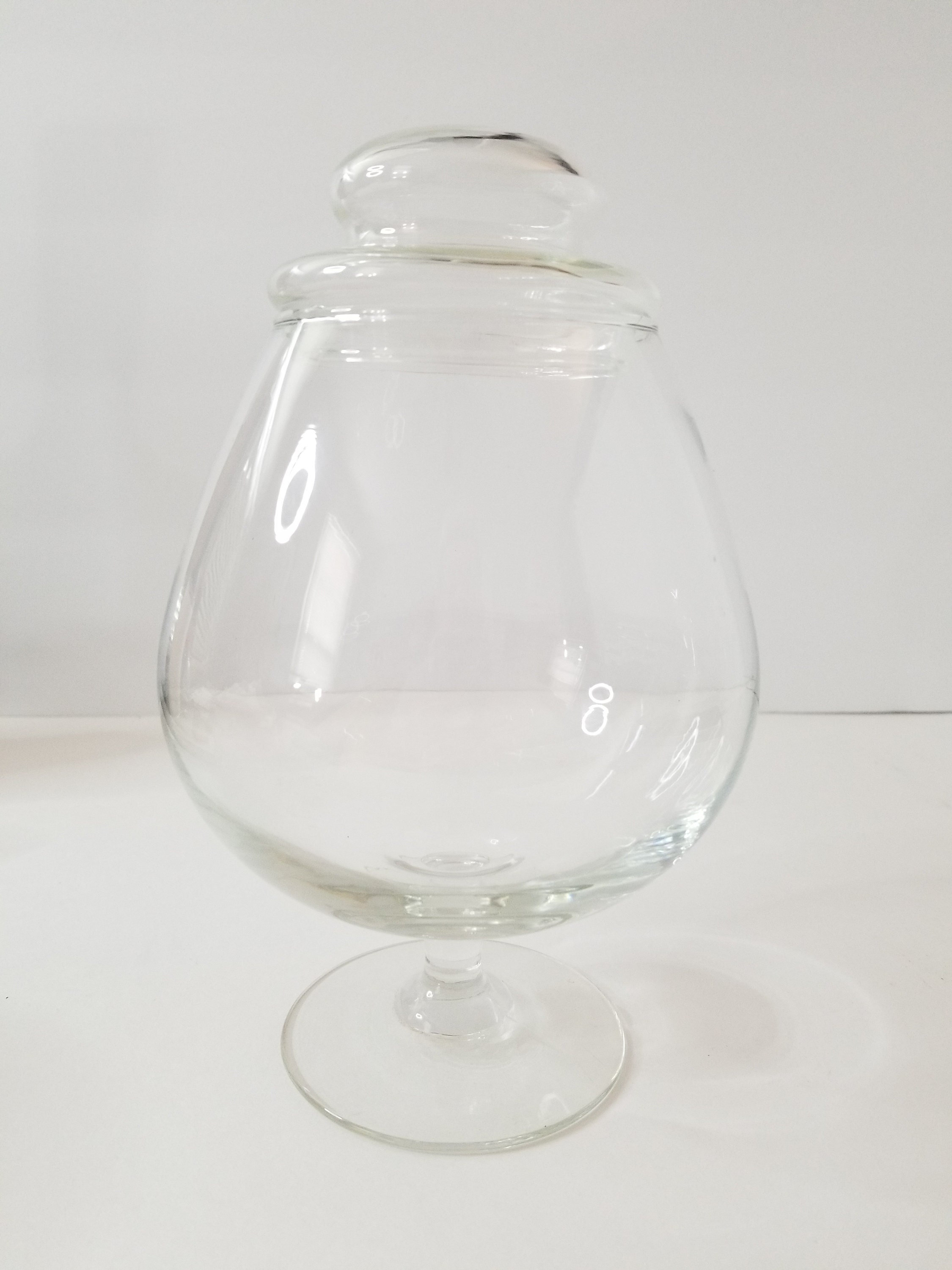 3 Pack Glass Apothecary Jar, Candy Jars With Lids, Clear Glass