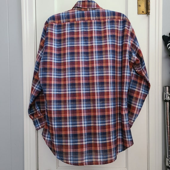 Vintage Levi's Plaid Button Up Long Sleeve Shirt,… - image 7