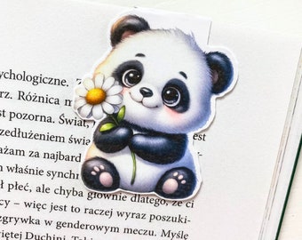 PANDA - Segnalibro magnetico, Accessori per libri, Salvapagina, Clip per pagina, Regali di lettura - Segnalibro riccio amante dei libri