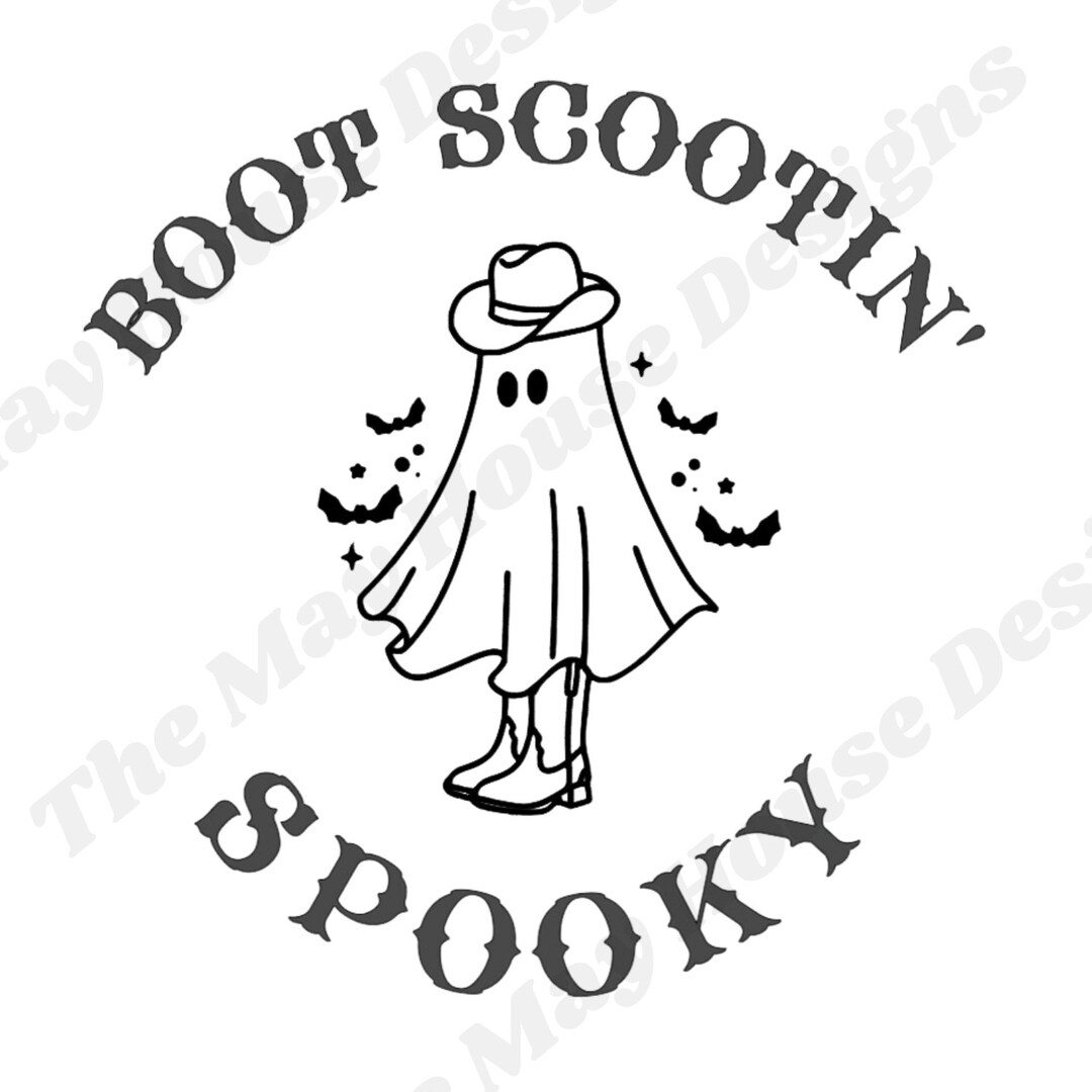 Boot Scootin' Spooky PNG Etsy