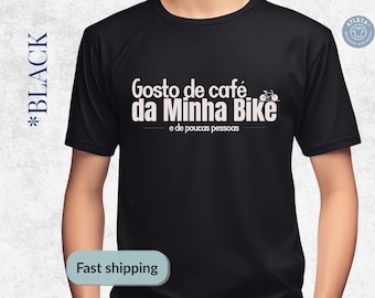 サイクリング T シャツ面白いバイクコーヒーシャツ |ベラ キャンバス 3001 ユニセックス T シャツ | Camiseta Ciclismo Engraçada カフェ ビシクレタ | A+ アトレタプラス