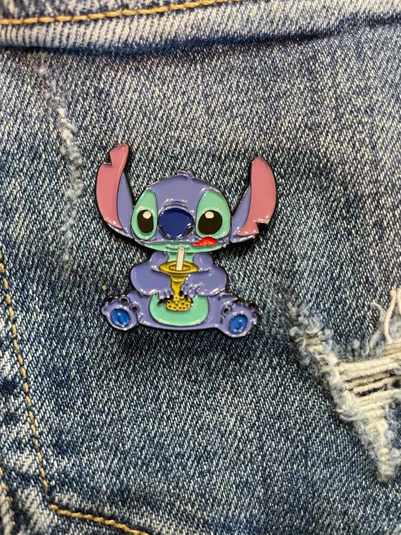 Lilo and Stich Stitch Enamel Pin Angel Pin. Stitch and Angel Etsy