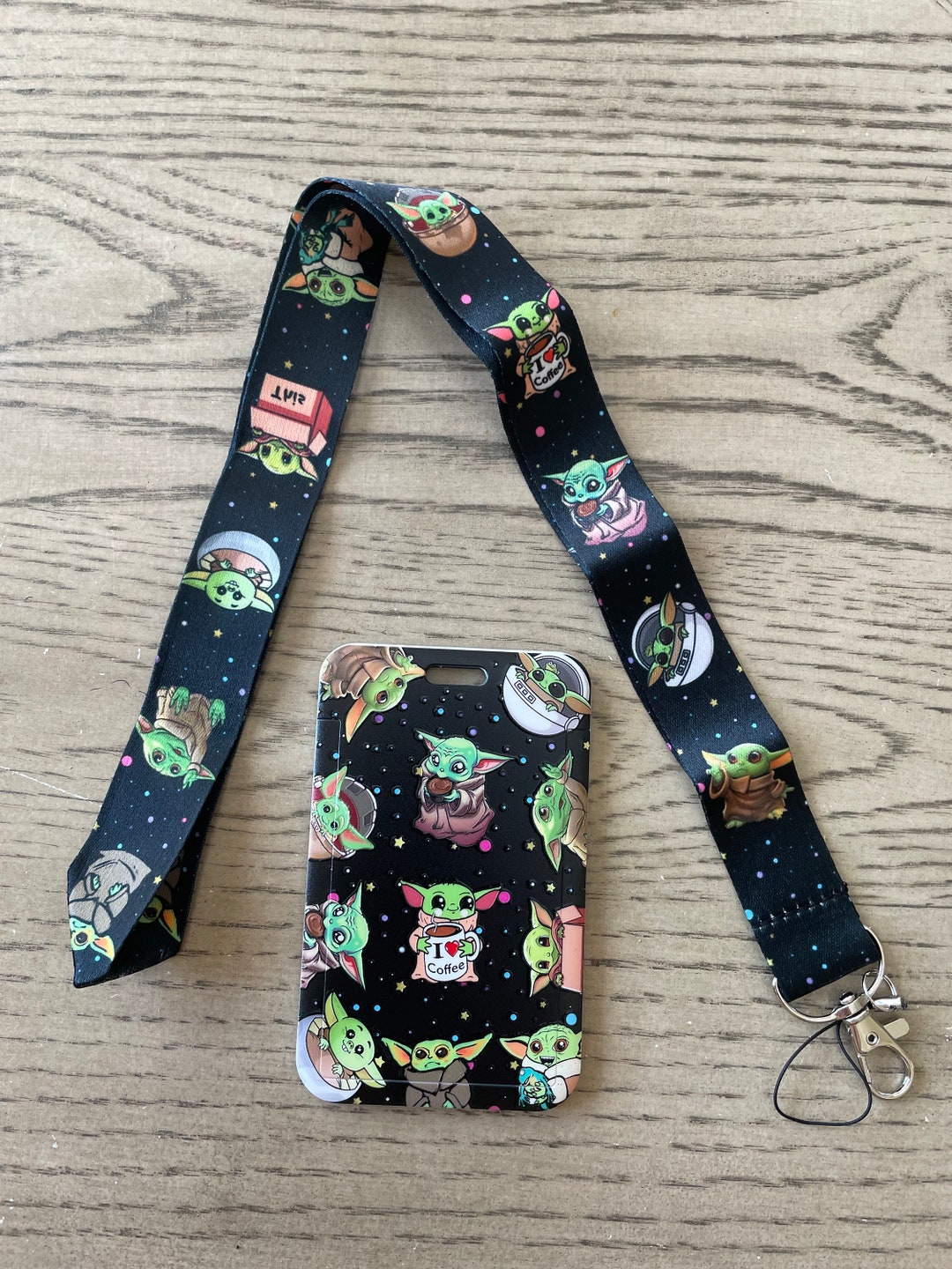 Baby Yoda Lanyard With Badge Holder Protector the Child Lanyard With