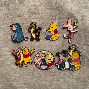 Winnie the Pooh and Friends Enamel Pins. - Etsy