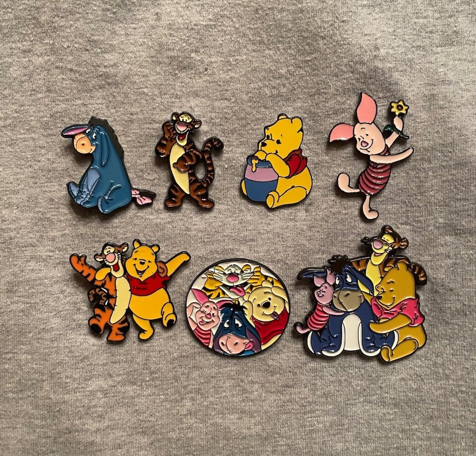 Winnie the Pooh Patches Iron on , Pooh Iron on Patches ,embroidered Patch  Iron, Patches for Jacket ,logo Back Patch, Patches for Hats 