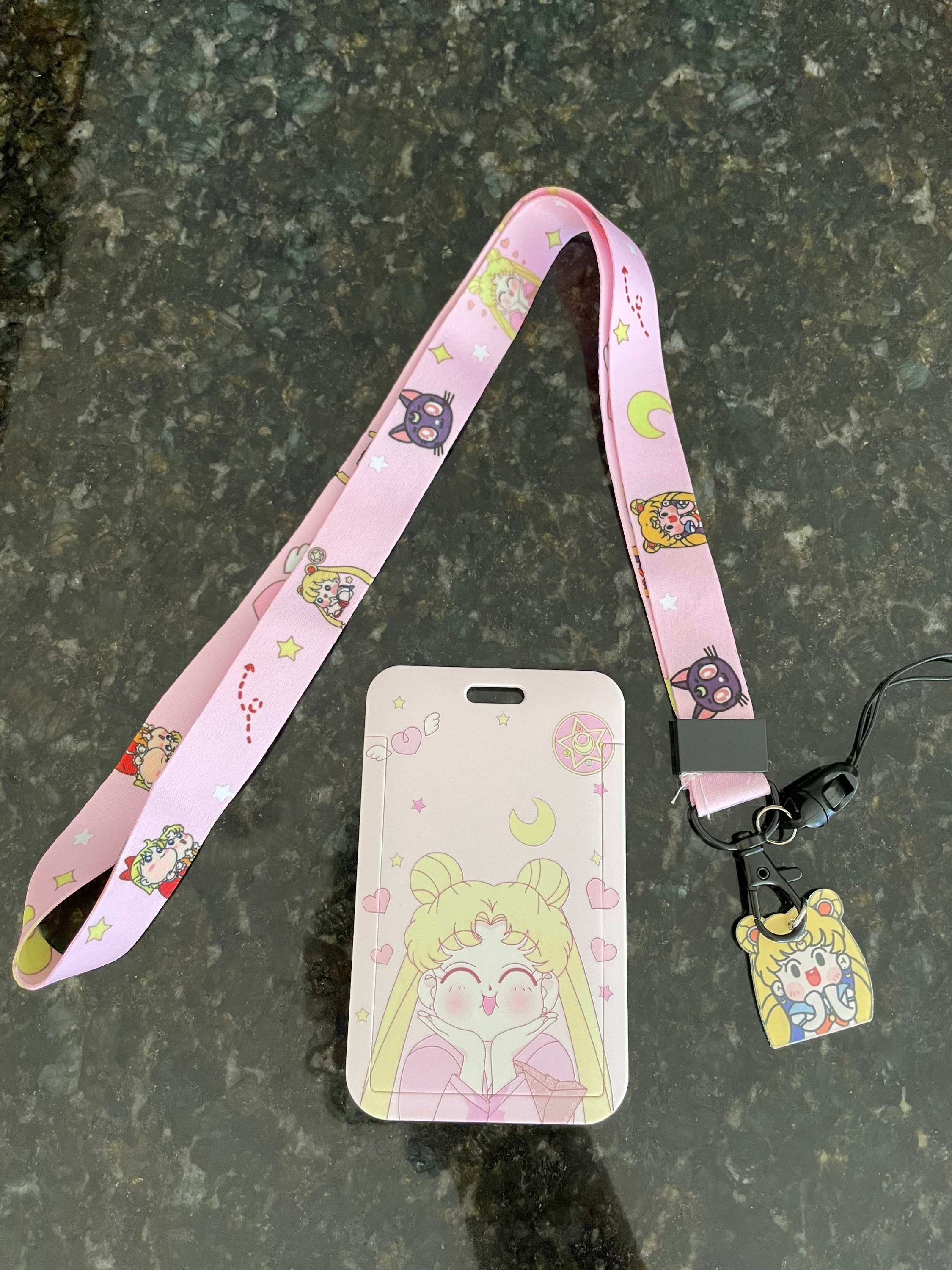 Sailer Moon Lanyard and Badge Holder. Anime Lanyard and Badge Holder