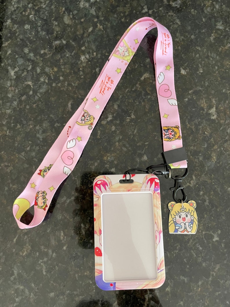Sailor Moon Lanyard and Badge Holder. Anime Lanyards and Etsy