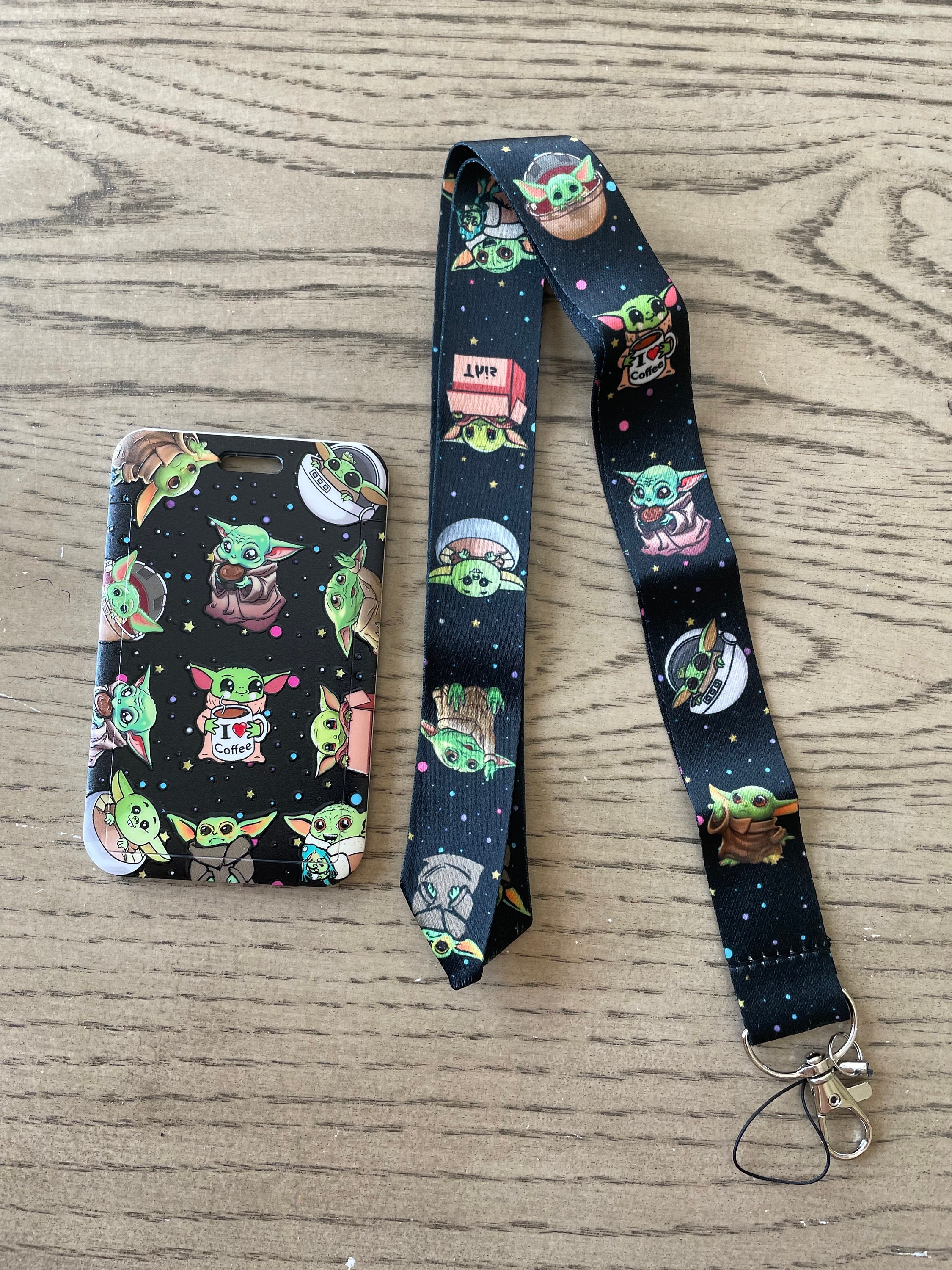 Baby Yoda Lanyard With Badge Holder Protector the Child Lanyard With