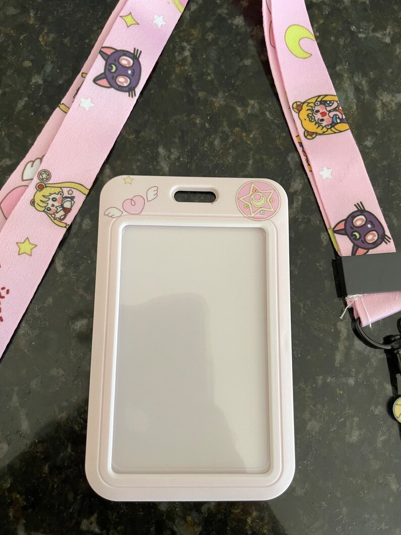 Sailer Moon Lanyard and Badge Holder. Anime Lanyard and Badge Etsy