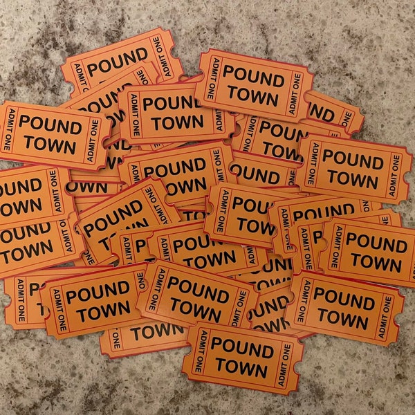 Pound Town Ticket Stub Sticker