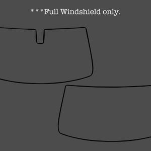 May include: Line drawing of two windscreen templates. The text ***Full Windscreen only*** is at the top of the image.