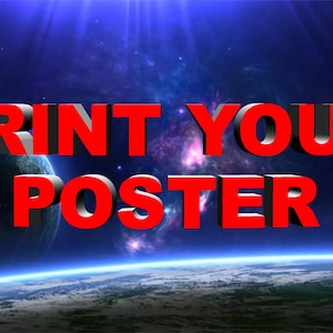 Print My Poster, Print My Artwork, Custom Poster Printing, Posters Mailed to You, Waterproof Poster