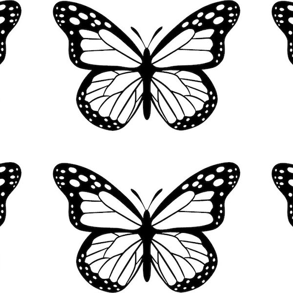 Set of 6 Mini Butterfly Temporary Tattoos