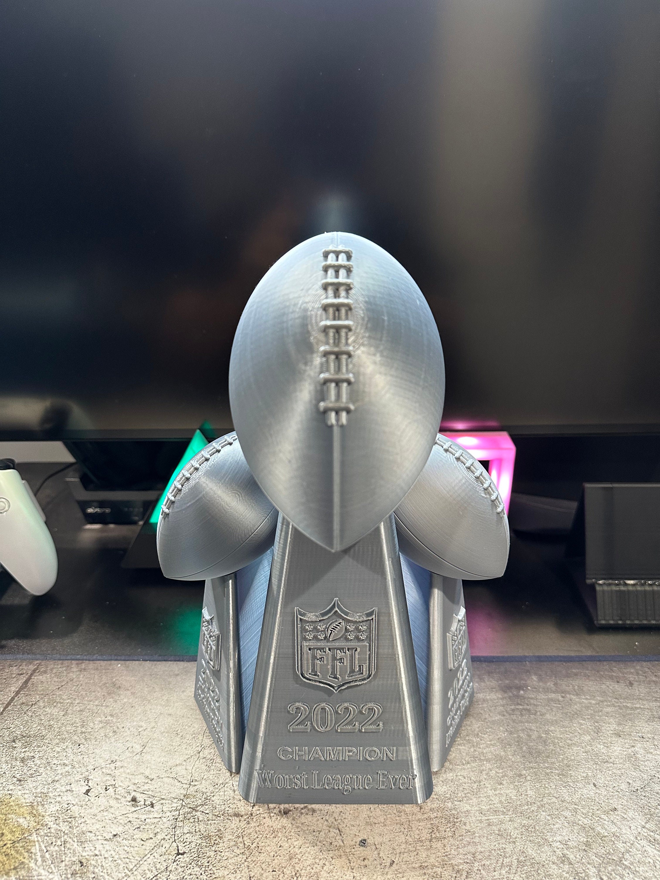 Fantasy Football Trophy - Inspired By Lombardi Trophy Replica