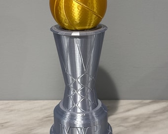 3D-geprinte replica MVP-trofee NBA Finals - 6 inch en 10 inch
