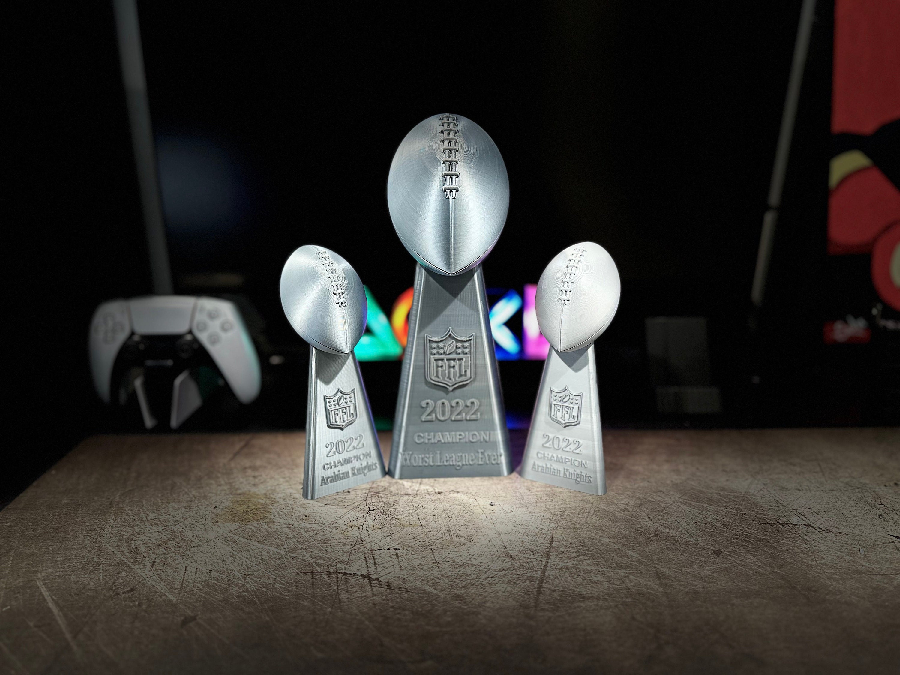 Fantasy Football Trophy - Inspired By Lombardi Trophy Replica