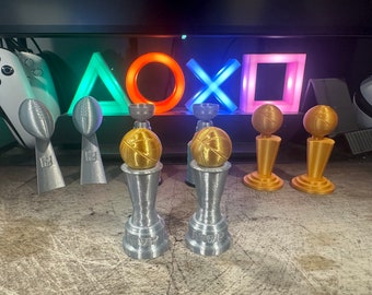 Mini 3D Printed NBA Finals MVP Trophy Replica - 2 Pack 2.5 inches