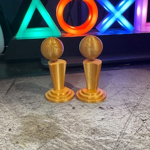 Mini 3D Printed Larry O&#39;Brien Trophies - 2 Pack 2.5 inches