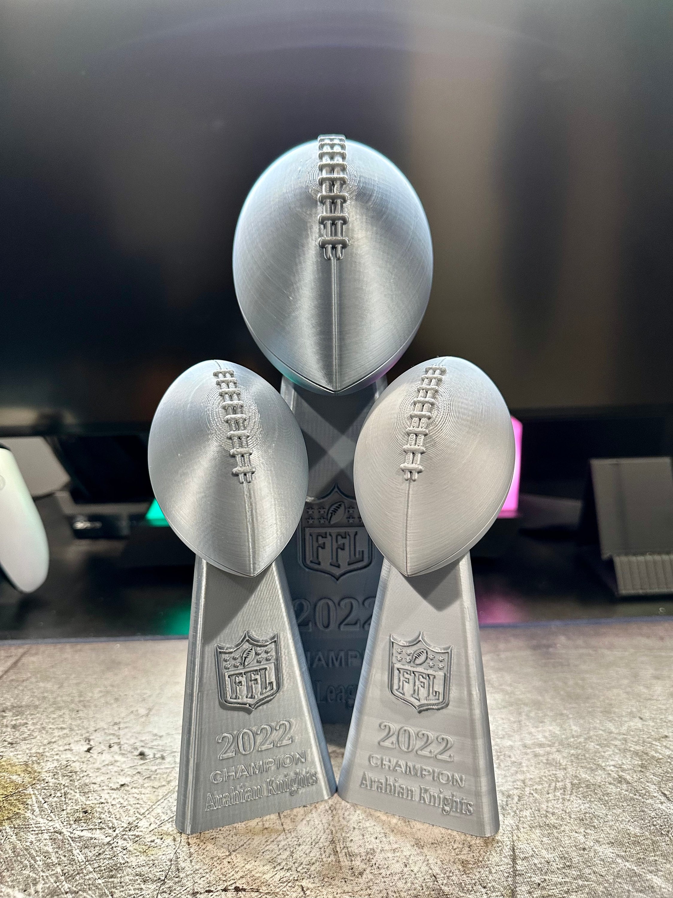 Fantasy Football Trophy - Inspired By Lombardi Trophy Replica