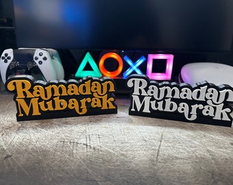 Personalized 3D Printed Ramadan Mubarak Sign - Islamic Home Decor