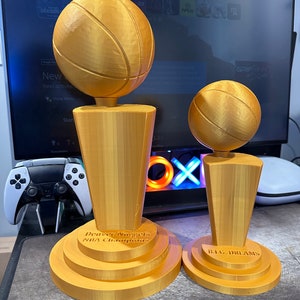 Extra Large - Customizable 3D Printed Larry O&#39;Brien Inspired Fantasy Trophy for Your League Champions