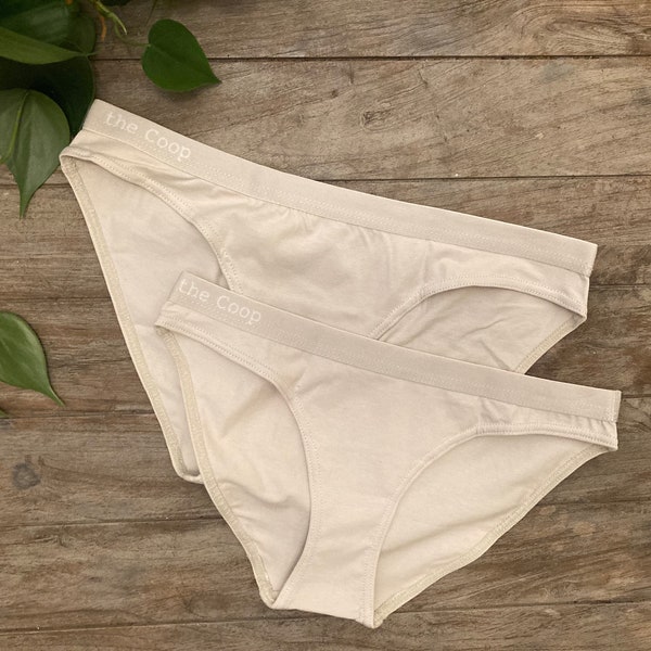 Longer Gusset Underwear Cotton Bikini 2 pack - The Coop