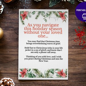 Navigating the Holiday Season Sympathy Card | Grief at Christmas | Supportive Holiday Bereavement Card | Sympathy Card | Condolence Card