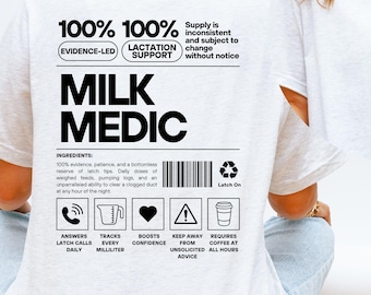 Breastfeeding Medicine Shirt, Milk Medic Tee, Funny Lactation Consultant Shirt, Breastfeeding Awareness Gift