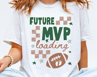 Football Pregnancy Announcement Shirt, Future MVP Loading Tee, Expecting Mom Game Day Pregnancy Reveal