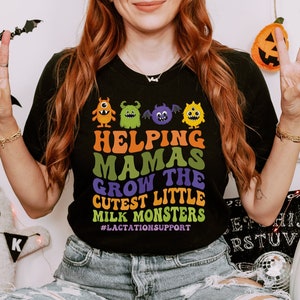 Halloween Lactation Consultant shirt Spooky Lactation Counselor Educator t-shirt Breastfeeding Peer Counselor Lactation Specialist Gift