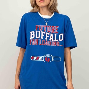 Future Buffalo Fan Loading Shirt, Buffalo Football Pregnancy Announcement Maternity Photoshoot Tee Gift for Expecting, Game Day Baby Reveal