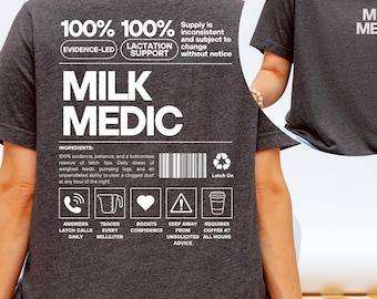 Breastfeeding Medicine Shirt, Milk Medic Tee, Funny Lactation Consultant Shirt, Breastfeeding Awareness Gift