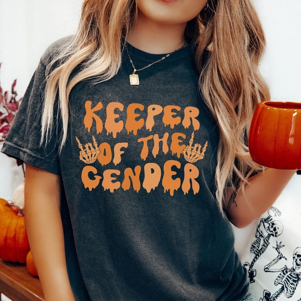 Halloween Keeper of the Gender Shirt Boo y or Ghoul Auntie Gender Keeper Tee Comfort Colors Baby Shower T-Shirt Secret Keeper T