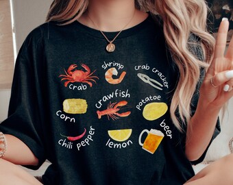 Frauen Langusten t Shirt Langusten Kochen Festival essen T-Shirt Geburtstagsgeschenk New Orleans Cajun Louisiana Tee Nola Mudbug Bier Shirt