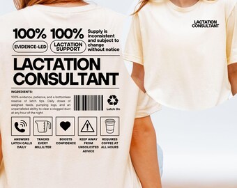 Funny CLC Shirt, Lactation Consultant Tee, Breastfeeding Professional Shirt, Nurse Appreciation Gift