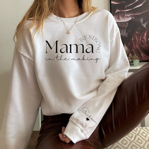 Custom IVF Mama in the Making Sweatshirt Personalized IVF Transfer Day Sweater IUI Egg Retrieval Jumper Infertility Ivf Gift for Friend