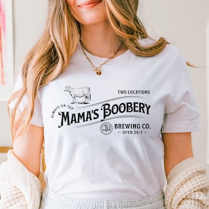 Funny Breastfeeding Mom Shirt, Mamas Boobery Breast Milk Shirt, Gift for Nursing New Mom, Baby Shower Gift for Expecting, Mothers Day Gift