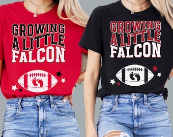 Atlanta Georgia Football Pregnancy Shirt Growing a Little Falcon Baby Boy Announcement Tee Expecting Mom Gift Sports Pregnant Reveal Husband