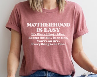 Chemise de maternité drôle, faites attention à votre propre chemise de maternité, cadeau de fête des mères, chemise de maternité survivante, t-shirt drôle de maman, nouveau cadeau de maman drôle