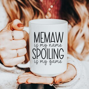 Lustige Memaw Tasse für Oma Kaffeetasse Muttertagsgeschenk Neue Memaw Teetasse Schwangerschaft Ankündigung Becher Geburtstagsgeschenk für Memaw zu sein